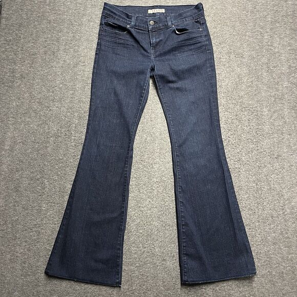 J Brand Love Story Flare Jeans Women's Size 30* (32X32) Blue Dark Wash USA - Picture 1 of 8